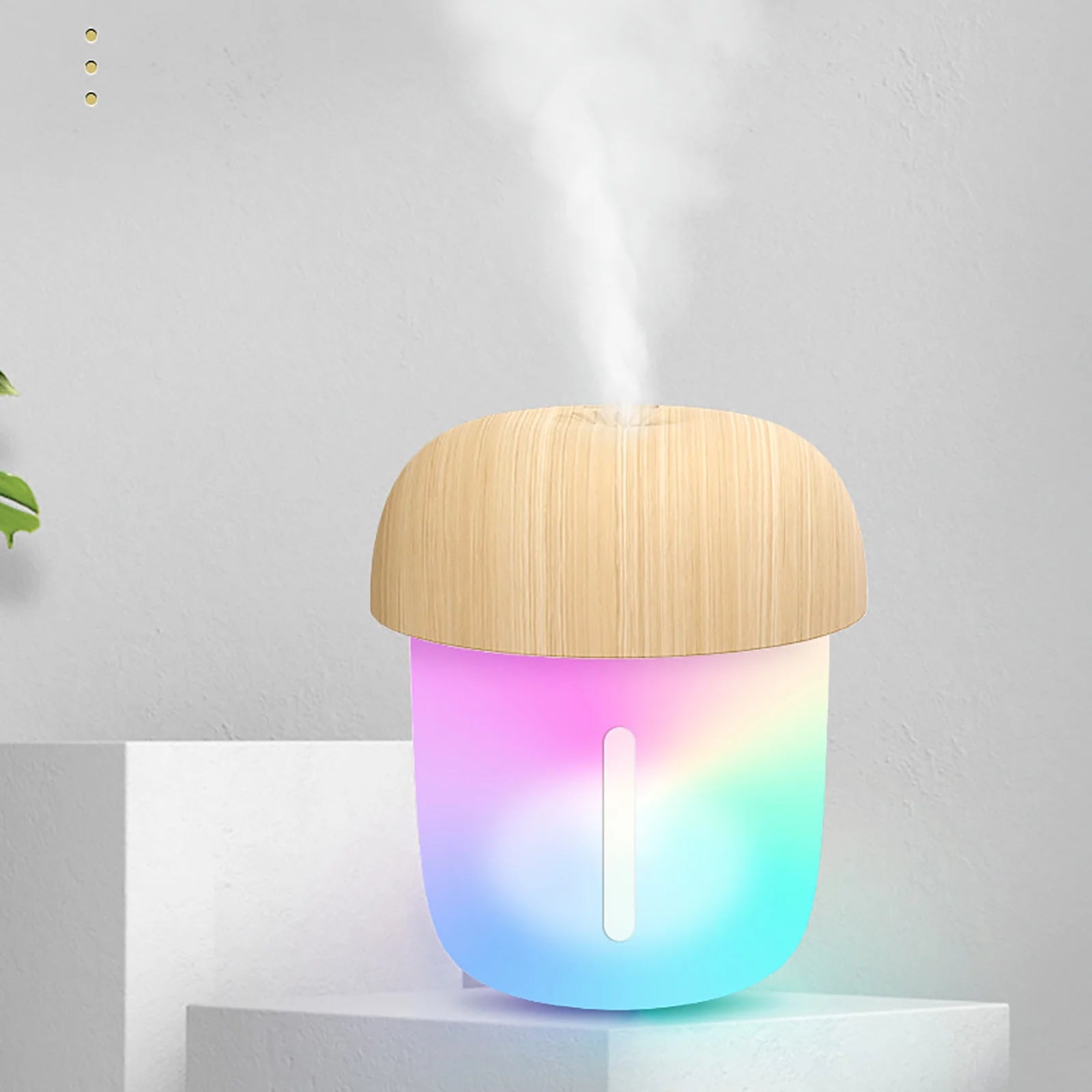 Home & Kitchen Supplies Clearance Mini Portable Usb Humidifier, 250Ml Small Personal Travel Humidifier, Essential Oil Diffuser with Night Light, Auto-Off, Ultra Quiet for Baby Bedroom, Car