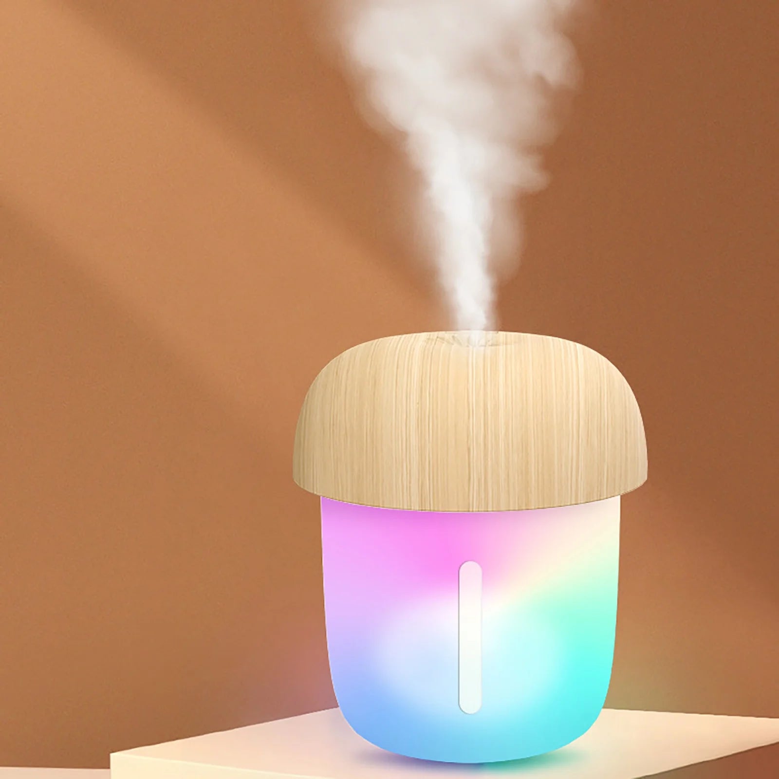 Home & Kitchen Supplies Clearance Mini Portable Usb Humidifier, 250Ml Small Personal Travel Humidifier, Essential Oil Diffuser with Night Light, Auto-Off, Ultra Quiet for Baby Bedroom, Car
